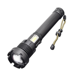 New XHP90+COB Red white Light LED Flashlight Telescopic Lens USB rechargeable Ultra Bright Flashlight