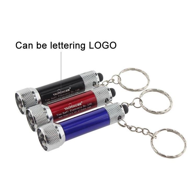 Hot Selling Colourful Gift Mini Penlight Aluminum Alloy Led Torch Keychain Flashlight  Carabiner Keychain Flashlight