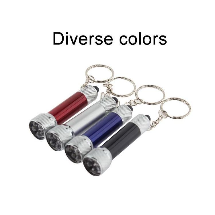 Hot Selling Colourful Gift Mini Penlight Aluminum Alloy Led Torch Keychain Flashlight  Carabiner Keychain Flashlight