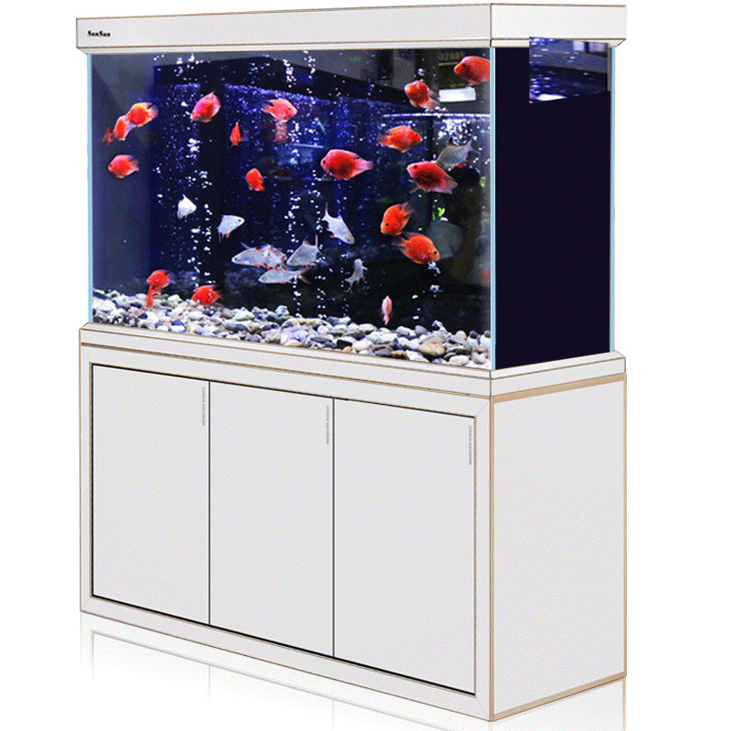 SUNSUN big aquarium Glass Chili red arowana tank Bottom filtration Goldfish bowl without changing water HWB series