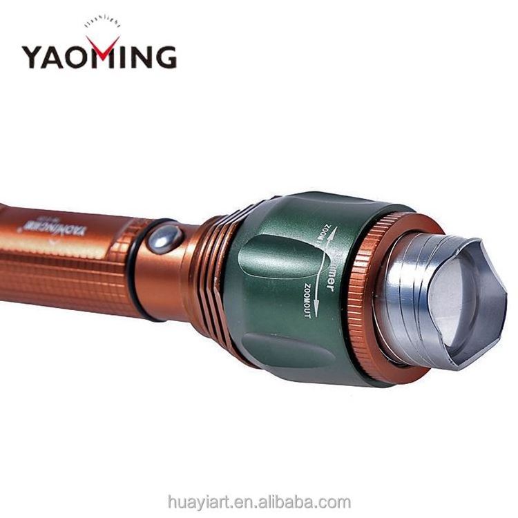 New LED Flashlight Focus Beam High Power Flashlight Factory Direct Sale Zoom Light Self Defense Weapon ISW-8120