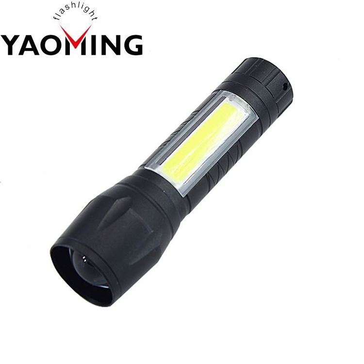 Aluminum Alloy High Quality Led Torch AA Dry Battery COB Mini Flashlight