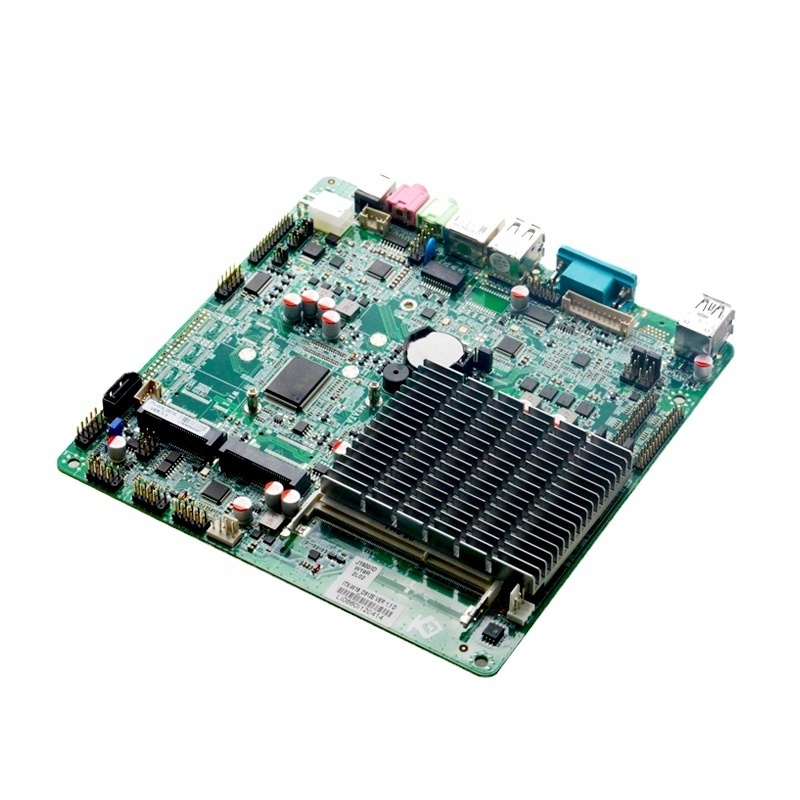 Quad Core Fanless Mini Embedded Industrial Pc Motherboard New Product J1900  Ultra Thin Itx Mainboard with 8 Usb