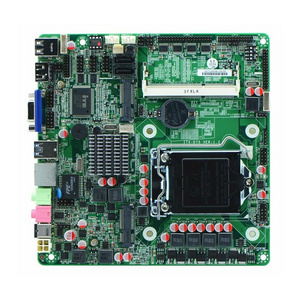 High quality LGA1155 2/3 gen i3/i5/i7 cpu motherboard with H61 chispet  Thin itx  17*17  6 rs232 run win7 winxp system