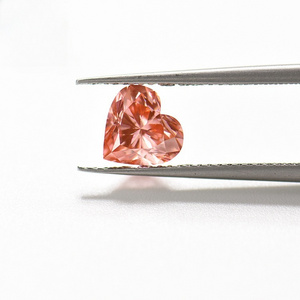 Wholesale IGI Certification 1ct 2ct 3ct VVS VS Heart Shape Pink Cvd Lab Grown Diamond Loose