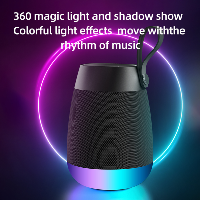 2023 Wireless Speaker Camping Music Player  New Portable Bluetooth Speaker Led Lights Bulb BT Mini Speakers