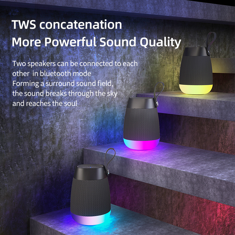 2023 Wireless Speaker Camping Music Player  New Portable Bluetooth Speaker Led Lights Bulb BT Mini Speakers