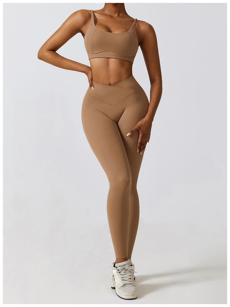 Joyyoung Wholesale Gym Sports Wear Zip Long Sleeve Plus Size Workout Sets Jackets And Leggings Sports Bras Top Yoga Sets