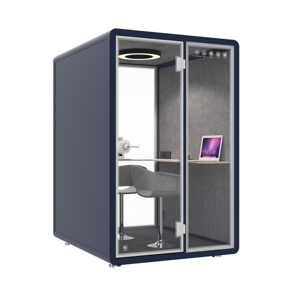 Assemble and movable 35db soundproof meditation pod multi-function soundproof telephone booth office phone booth with air filter