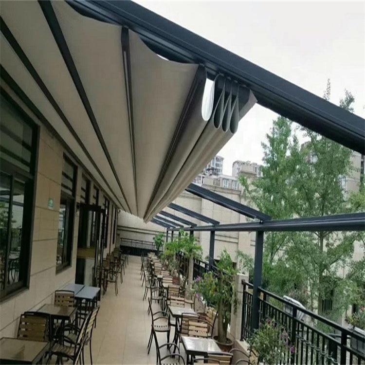 Retractable Pergola Awning Motorized Gazebo Awning Pergola Aluminum Retractable Awnings With Outdoor Roof Sunshade Pergola