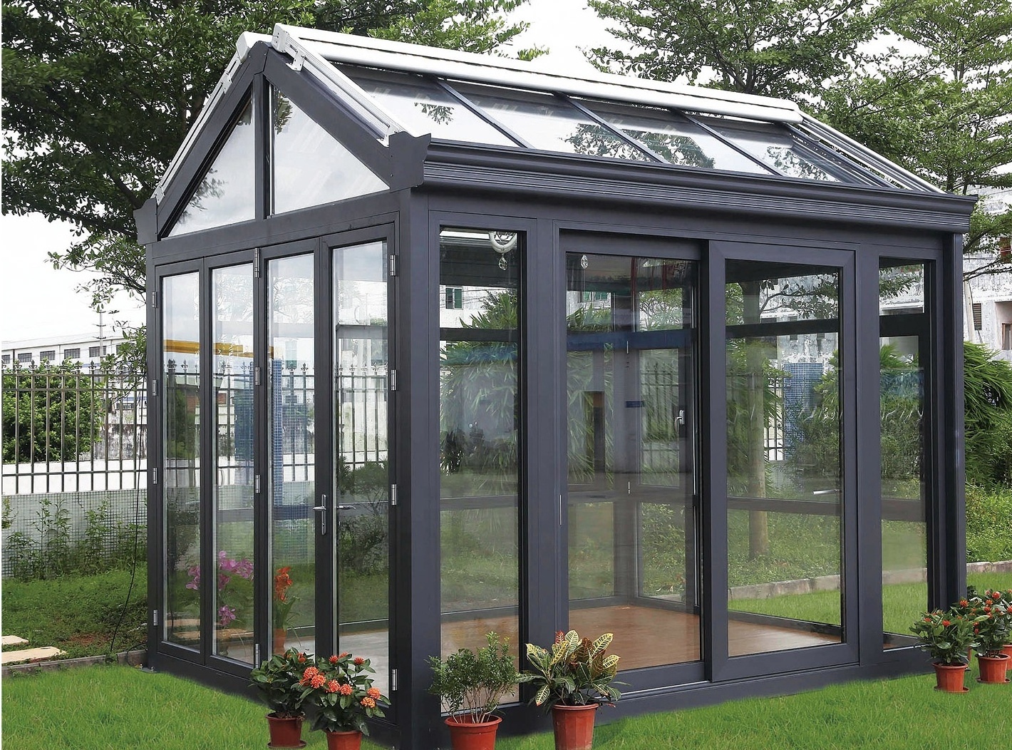 Customized Winter Garden Aluminum Glass Sunroom Glass Panels For Sale Lowes Sunrooms Retractable Sunroom