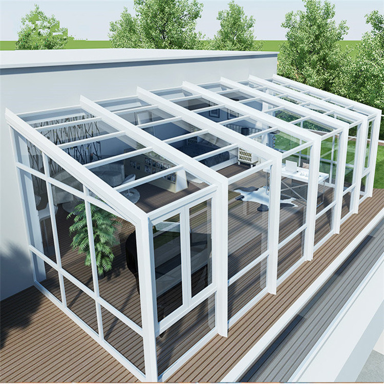 Sunrooms Aluminium Glass Sunroom For Solarium Free Standing Sunroom