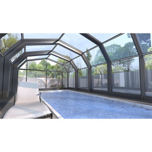 Ikealuminum sky sunroom  glass room garden screen house room aluminium screen enclosure pool Of House