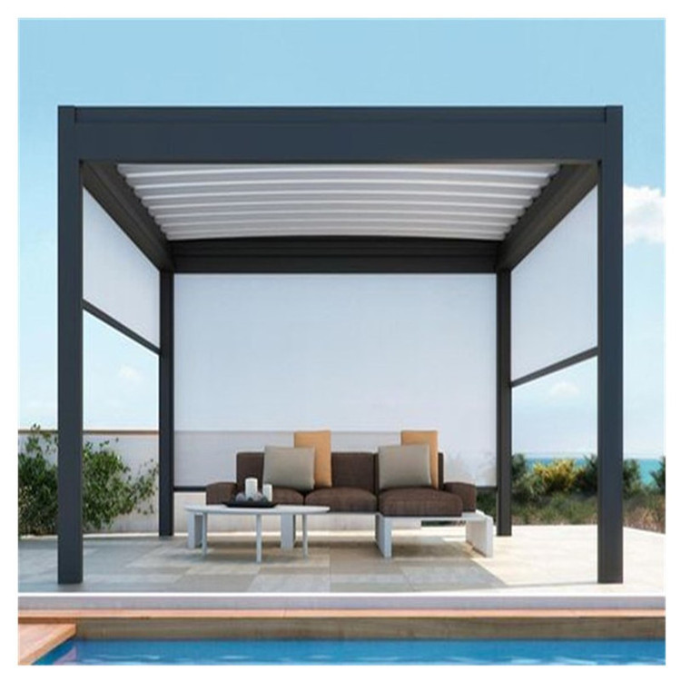 Low Price Motorized Opening Used Pergola For Sale In Grey And Gazebo Pergola aluminum profile for pergola