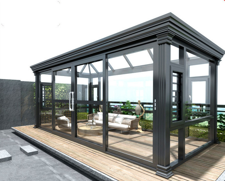 Hot Sale Aluminum Portable Veranda Sunroom Sunroom And Conservatories Porch Enclosure Sunroom