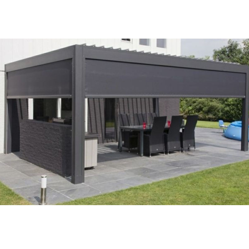 Hot Sale Waterproof Pergola Cedar Pergola With Bar And Electric Special Design Pergola Wood And Aluminium