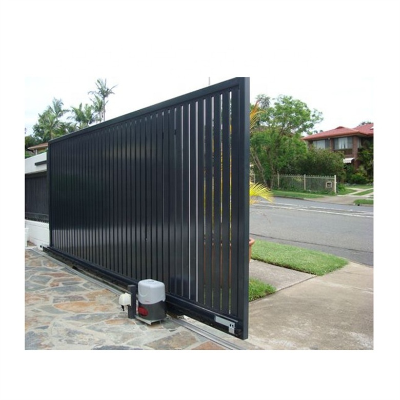 ESingle Main Door Exterior Iron Gate Price High Quality Galvanized Iron Metal Gates Swing Driveway Gates