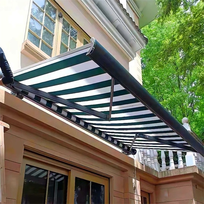 Sliding Sunshade Canopy Roof Outdoor Modern Full Retractable Awning Roof Motorized Patio Retractable Roof