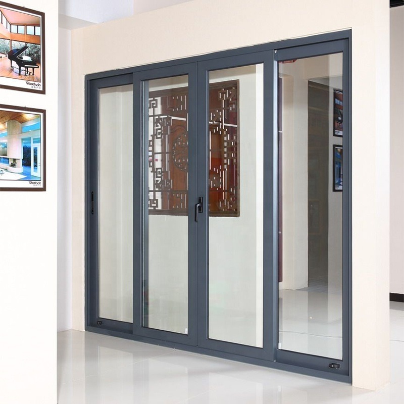 Soundproof Balcony Aluminum Sliding Doors Sliding Roller For Folding Door Slide And Swing Patio Door