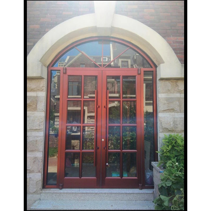 Ikealuminum 2023  modern mall entry kfc storefront double aluminum swing door for house KFC Commercial Door for House