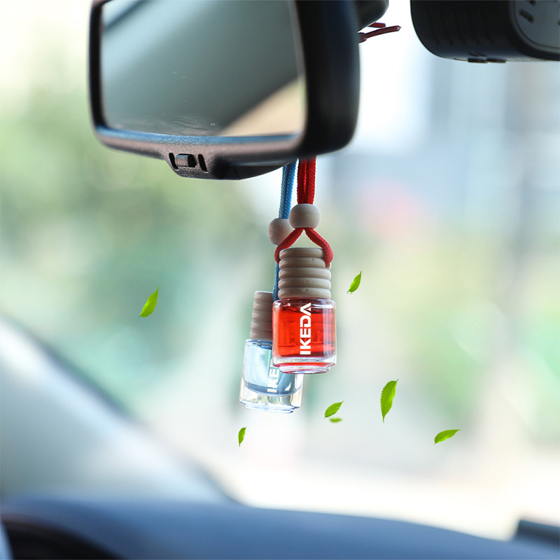 hanging car perfume glass empty bottle essential 10 ml luxury hanging air freshener car perfume custom logo bottle