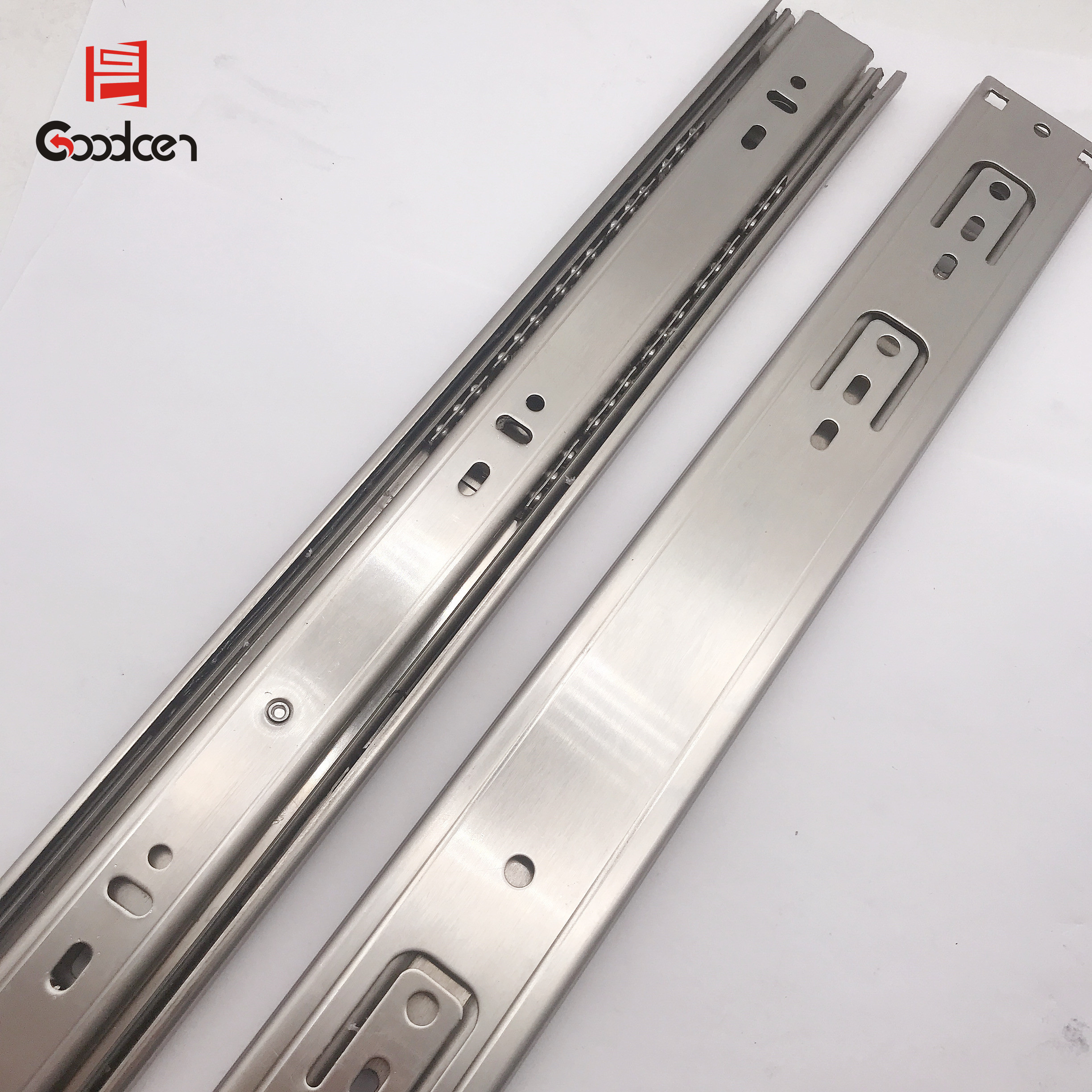 Stainless steel Furniture hardware 45mm channel ball bearing drawer slide