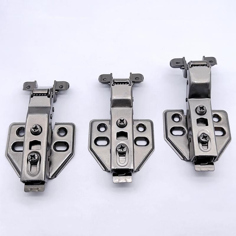 Aluminum frame hinges soft close two way clip on black furniture hardware hidden door hinges