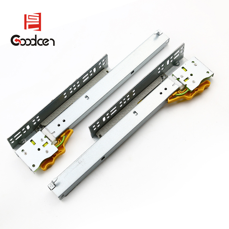 Manufacture Hardware hidden cabinet telescopic channel 3D adjustable undermount drawer slide