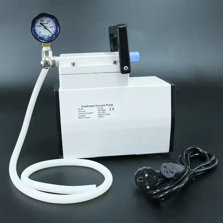 IKEME 30L/min 60L/min Laboratory Portable Oil-free Electric Mini Diaphragm Vacuum Pump Low Pressure Oilless Vacuum Pump