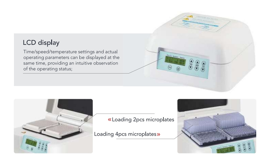 IKEME Laboratory Microplate Thermo Shaker Incubator Heating and shaking Cell Culture Plate Automatic Microplate Shaker Incubator