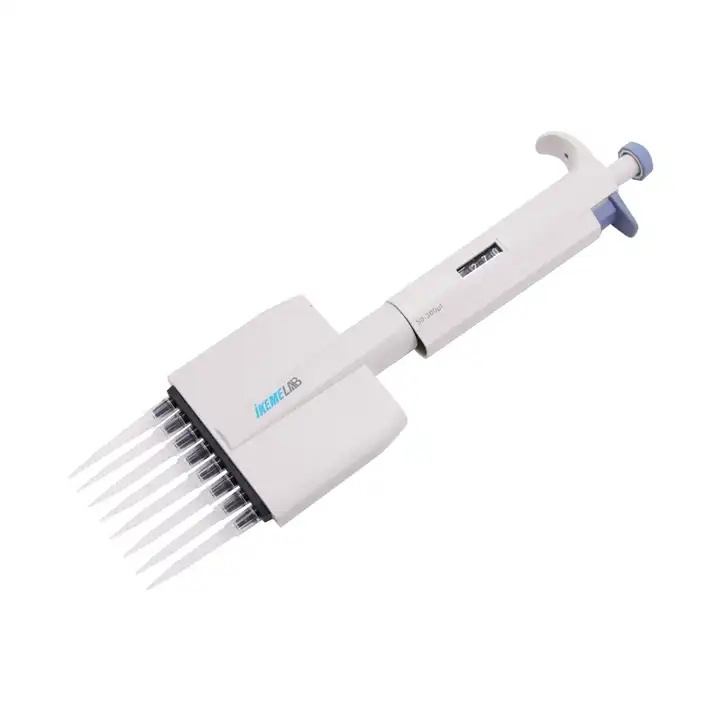 IKEME Lab Multichannel Pipette Adjustable Transferpette Full Autoclavable Pipettor 8-channel Pipette Lab Multichannel Pipett