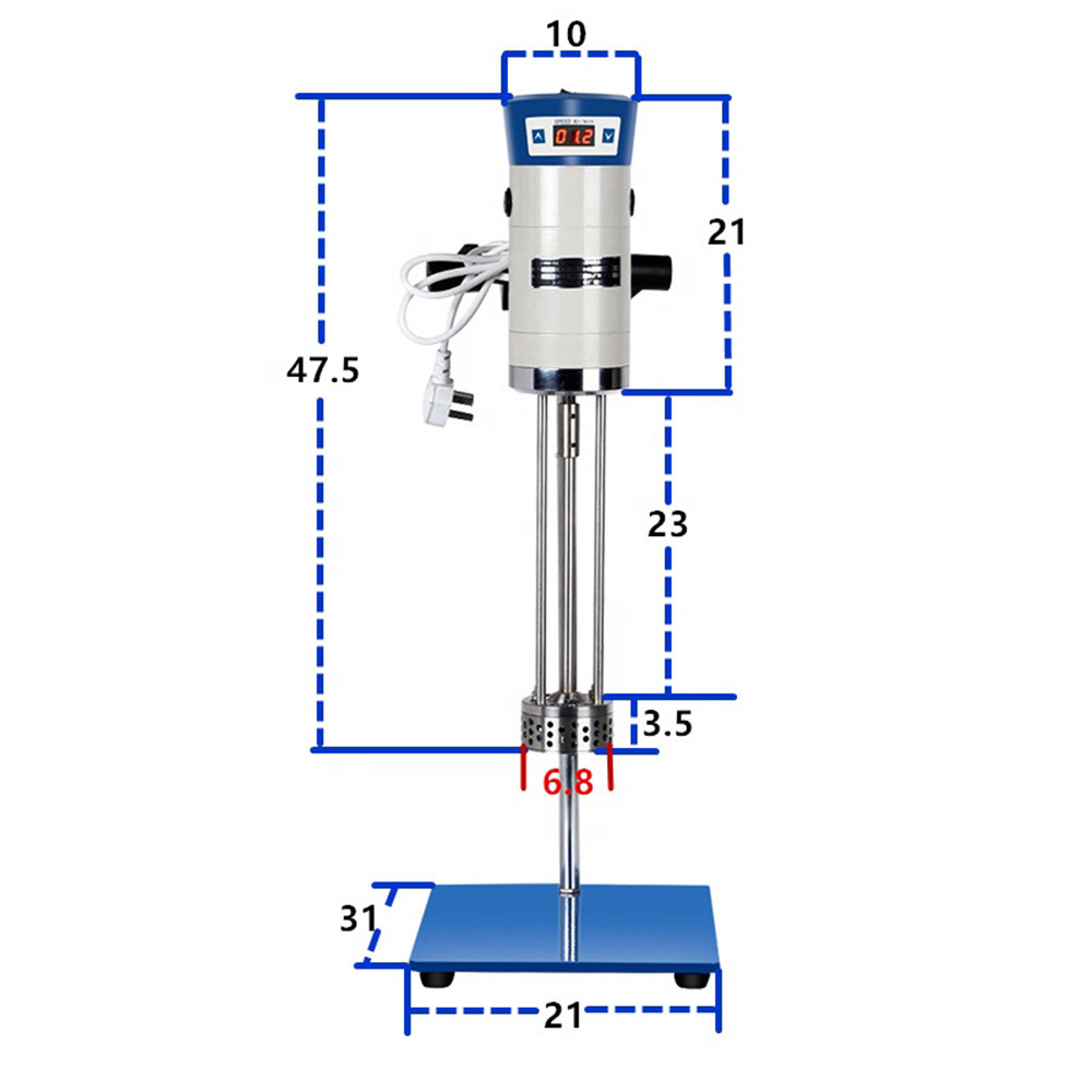 IKEME Laboratory High Speed Dispersing Emulsifier Homogenizers Mixing Machine 40L 200-11000rpm High Shear Mixer Homogenizer