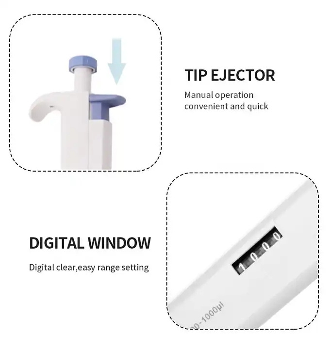 IKEME Lab Multichannel Pipette Adjustable Transferpette Full Autoclavable Pipettor 8-channel Pipette Lab Multichannel Pipett