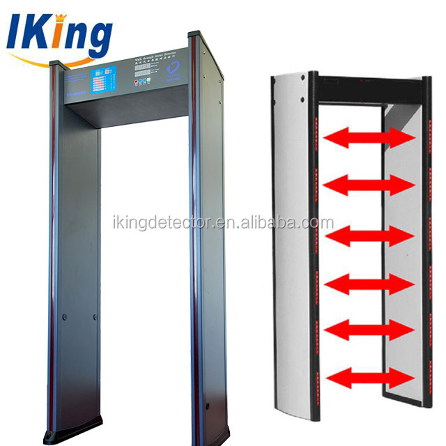 6zone outdoor security metal gates TX-200C with high sensitivity body scanner walk through metal detector