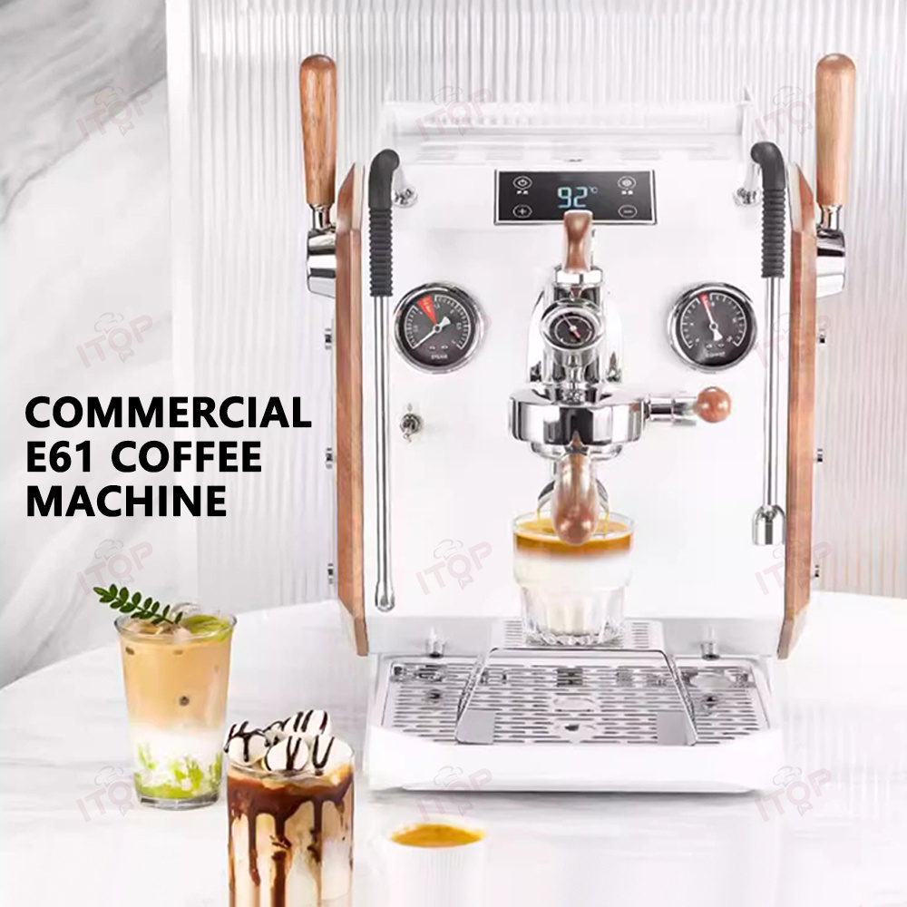 Stainless Steel Commercial Coffee Machine 3L E61 Italian Coffee Machine