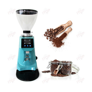 Commercial Coffee Grinder Custom Color 12 Gear Coarse Degree Adjustable Thickness Powder Uniform Coffee Bean Grinder