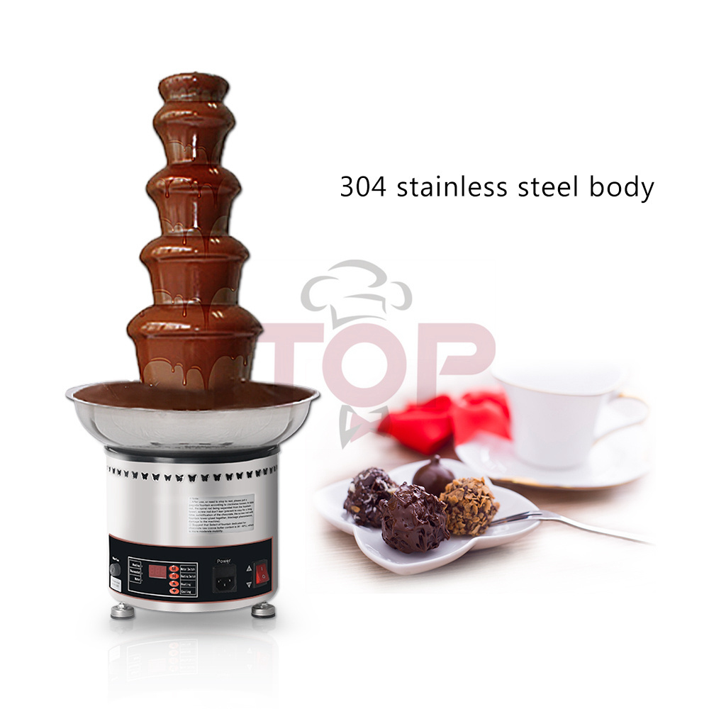 itop industrial large 5-tier chocolate fountain 110v/220v chocolate fountain