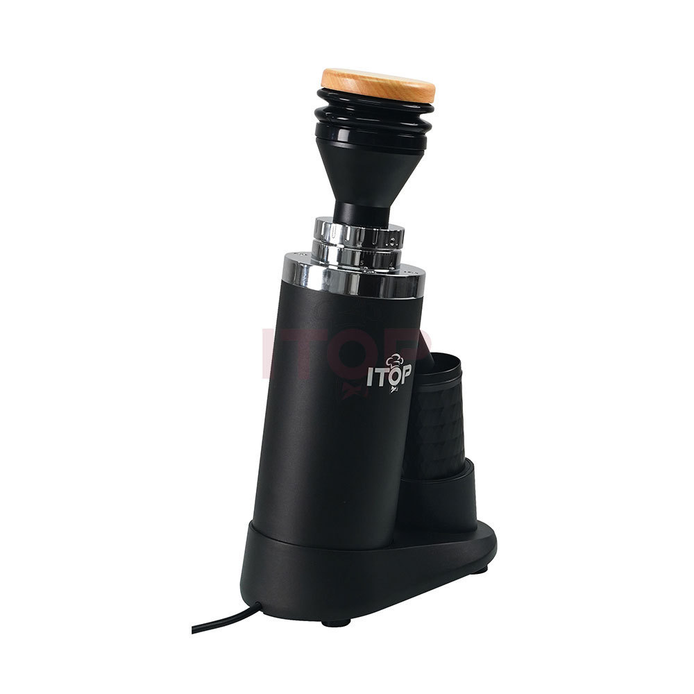 ITOP 64 Mm Flat Burr Plus Electric Coffee Mill Grind Grinding Machine Professional Stepless 1200R/Min Low Speed Coffee Grinder