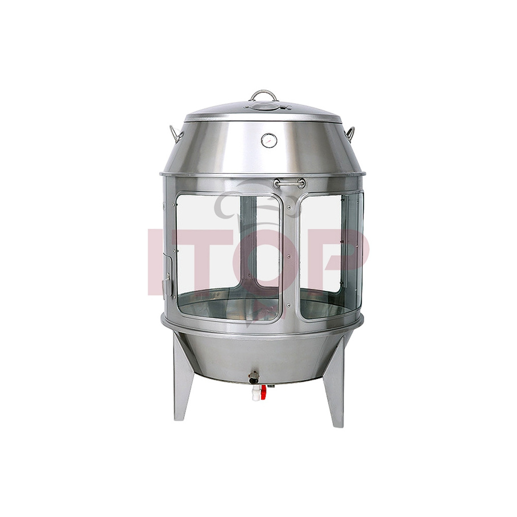 ITOP Hot Sale Commercial Charcoal Grilled  Meat Chicken Turkey Pork Pig Duck Rotating Roaster Oven