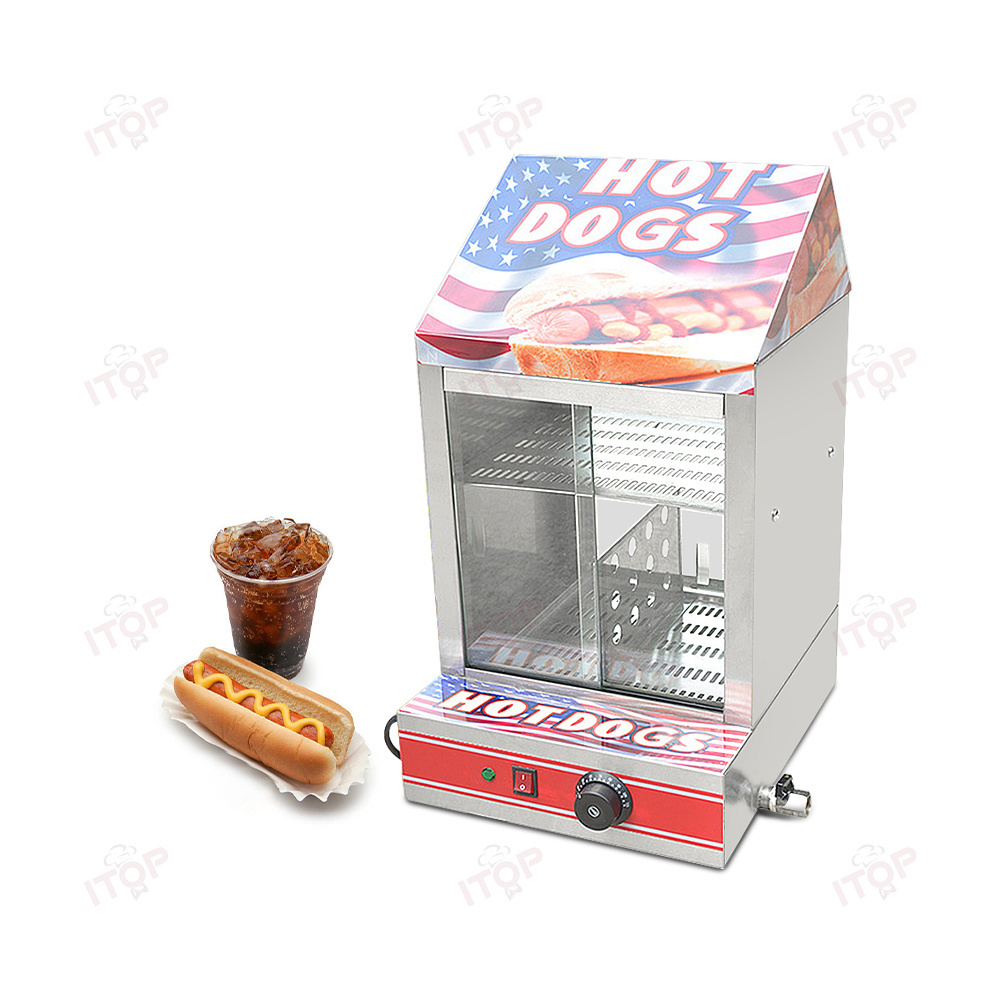 Snack Machine Electric Hot Dog Display Warmer Hot Dog Showcase Hot Dog Machine Warmer Food Warmer Showcase Display