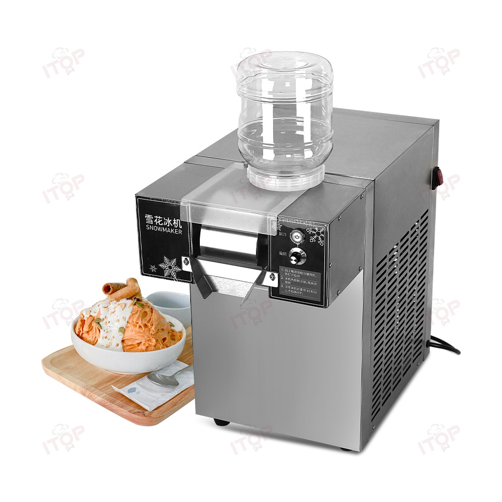 Commercial Korean Kakigori Mesin Es Bingsoo Snow Snowflake Flake Cream Crusher Maker Shaved Ice Shaver Bingsu Making Machine