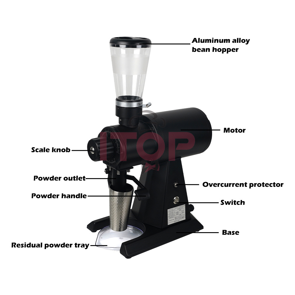 Ek43 Coffee Grinder Professional Electric Coffee Bean Grinding Machine 98mm Stainless Steel Burr/coffe Grinder Electric