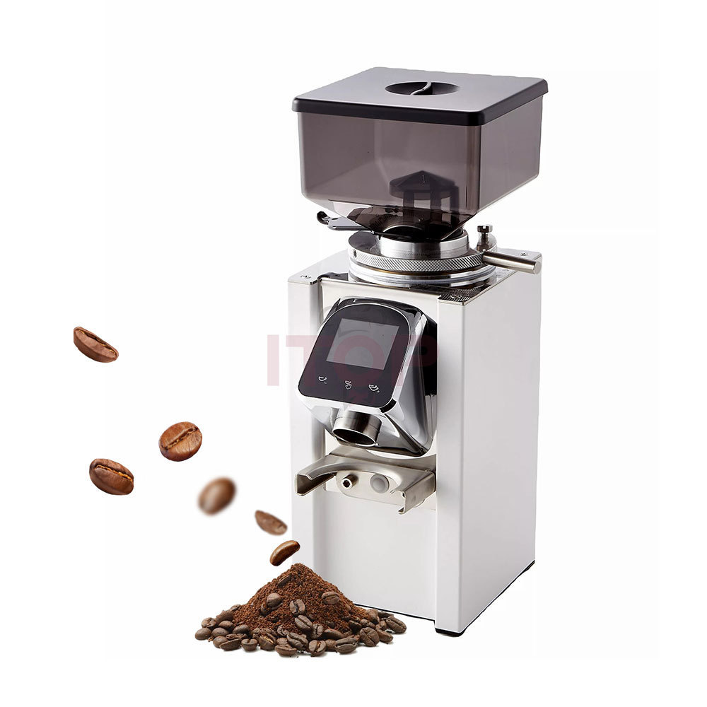 Coffee Bean Grinding Machine Flat Burr Espresso Grinding  Electric Industrial Professional Coffee Bean Grinder