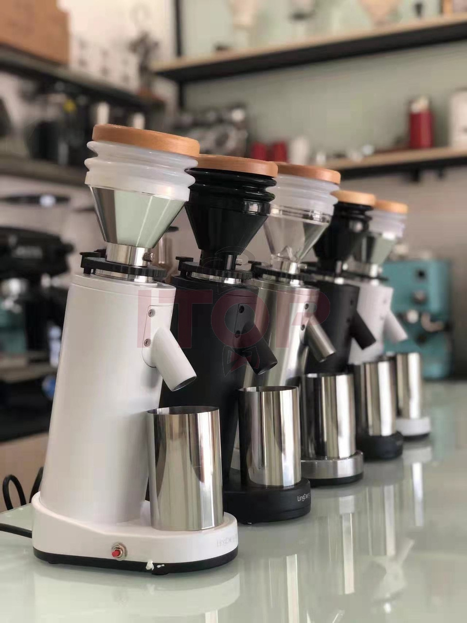 Low Speed Coffee Bean Grinder Mini Conical Steel Burr Electric Coffee Grinder Professional Zero Retention Hopper