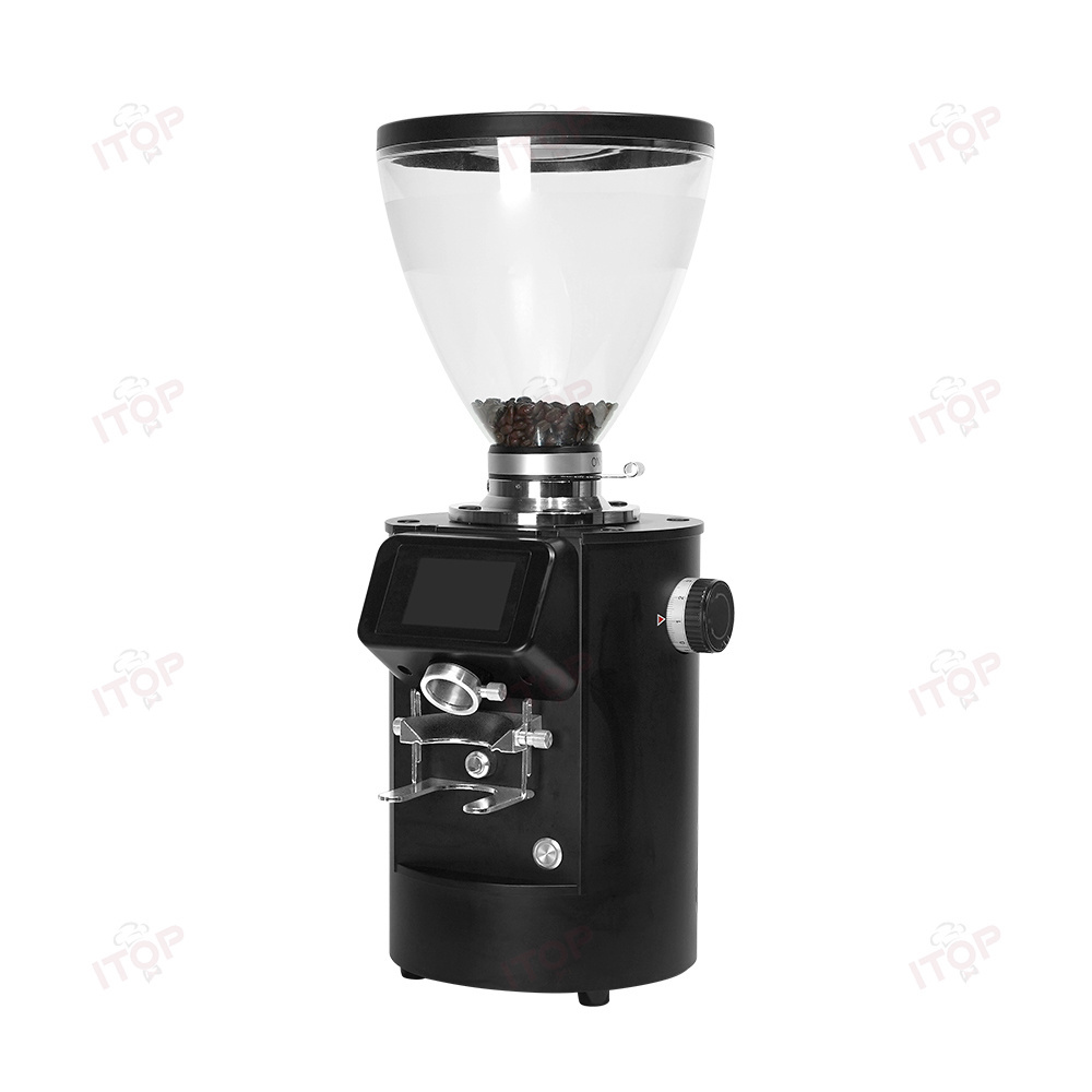 83mm Titanium Flat Burr Commercial Coffee Grinder Electric Digital Control Coffee Bean Grinders For Espresso