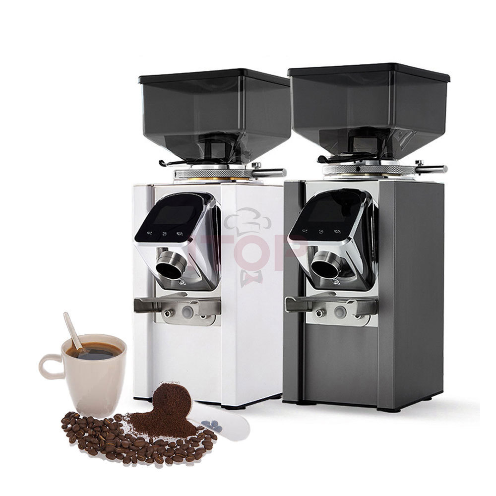 Coffee Bean Grinding Machine Flat Burr Espresso Grinding  Electric Industrial Professional Coffee Bean Grinder