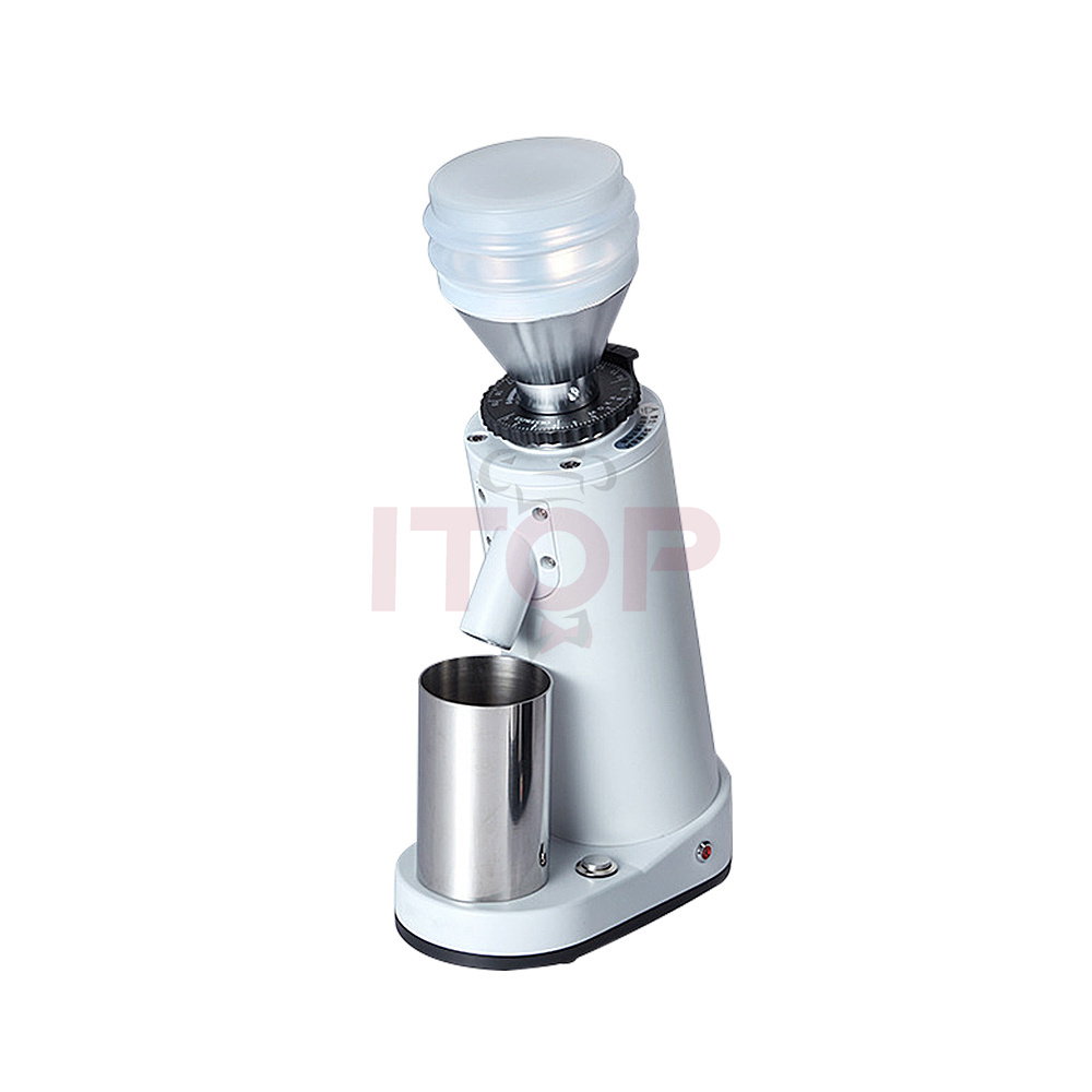 Low Speed Coffee Bean Grinder Mini Conical Steel Burr Electric Coffee Grinder Professional Zero Retention Hopper