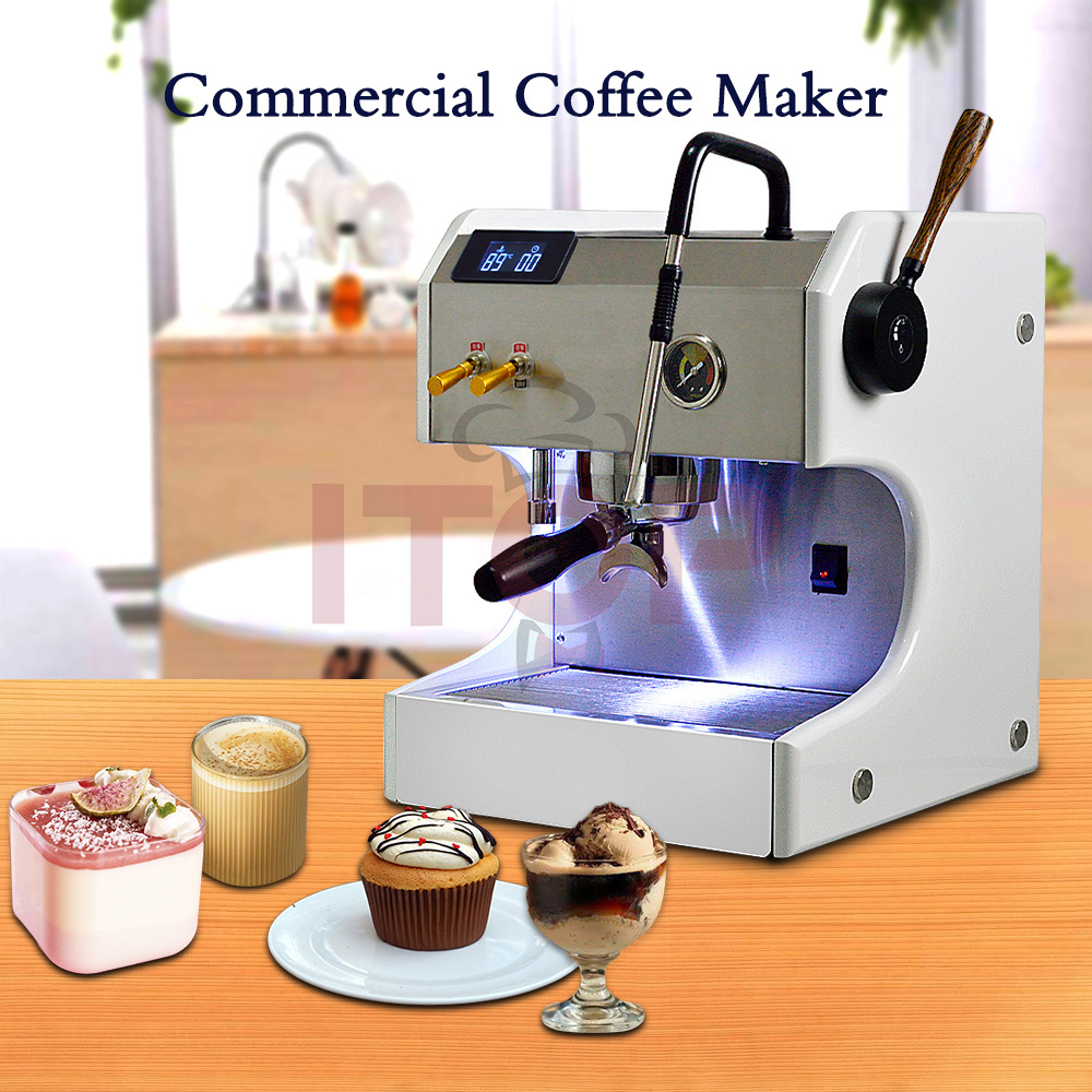 Pid Control System Commercial Vibrating Pumps 520Cc Copper Boiler Expresso Coffee Machine Commercial Coffee Maker For Sale