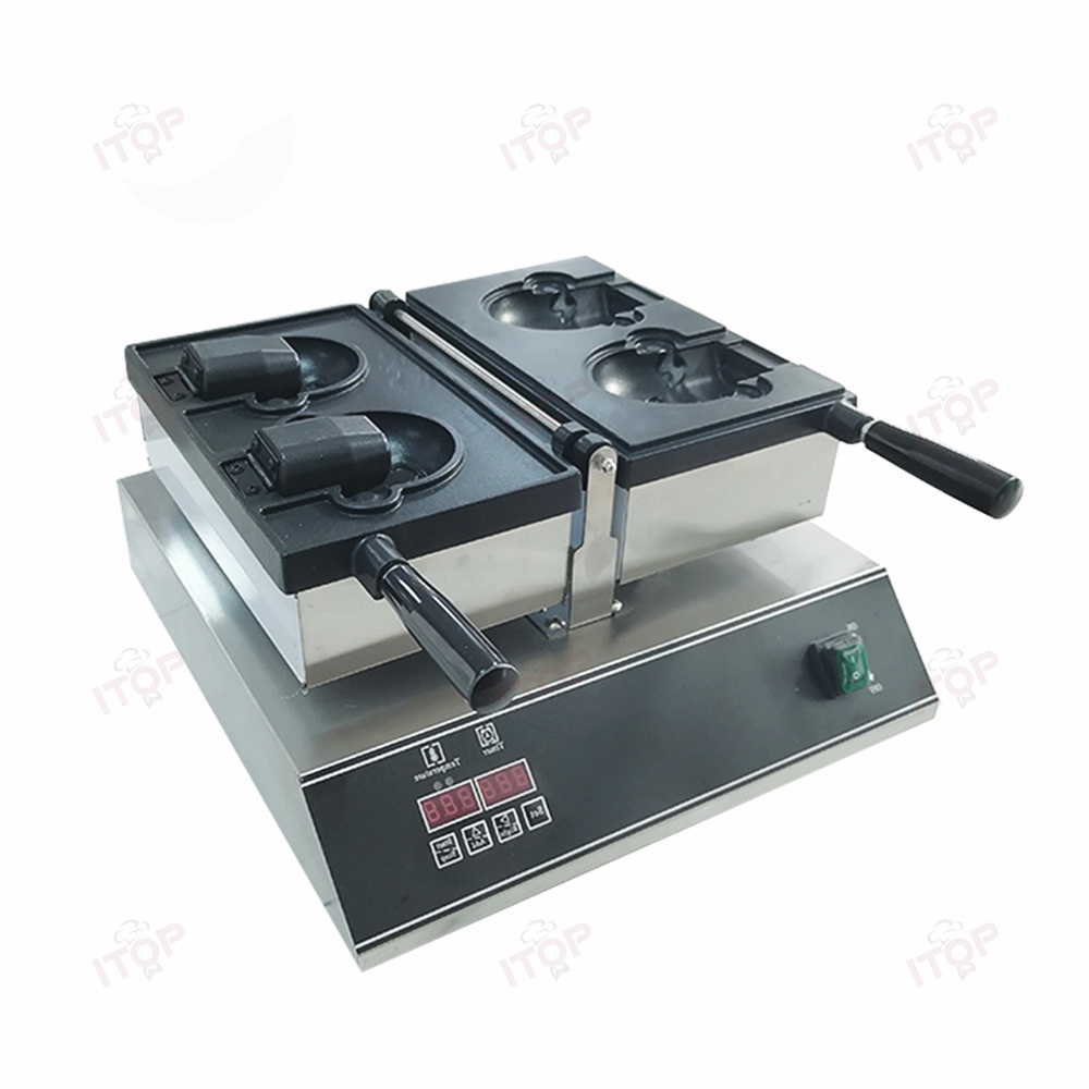 Commercial Mini Bear Shaped Non Stick Waffle Maker With Factory Price