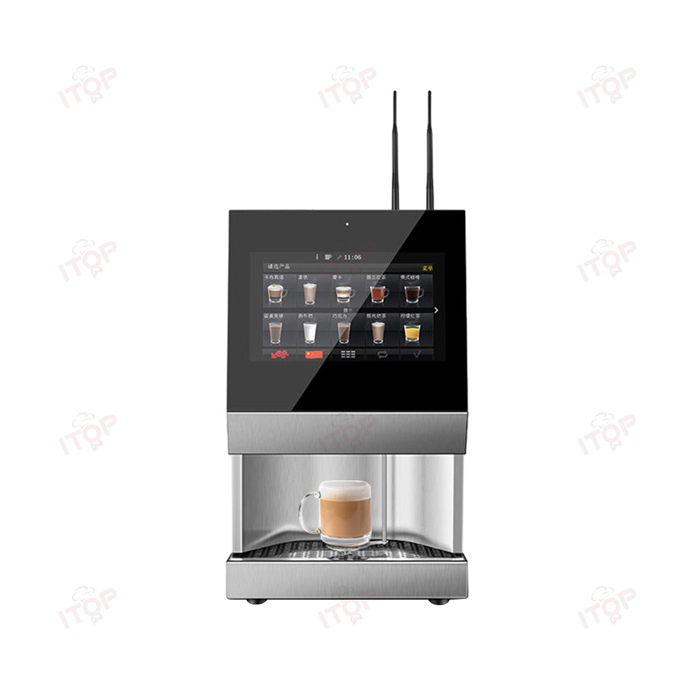 Table-top Smart Automatic Hot Bean To Cup Coffee Vending Machine With Credit Card Payment Coffee Maker Vending Machine